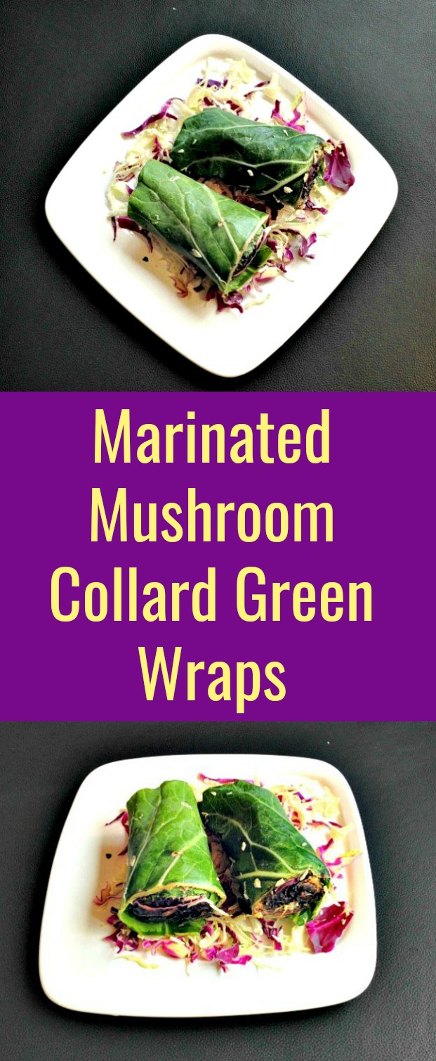 Marinated Mushroom Collard Green Wraps - More than just a chewy, delectable treat, I eat mushrooms because they provide a number of important nutrients. Have you ever made collard green wraps? Here's a healthy and delicious marinated mushroom collard green wrap to whip up in your kitchen. #mushrooms #marinatedmushrooms #collardgreenwraps #vegetablewraps #vegan #veganwraps #plantbasedrecipes #veganrecipes Marinated Mushroom Collard Green Wraps - More than just a chewy, delectable treat, I eat mushrooms because they provide a number of important nutrients. Have you ever made collard green wraps? Here's a healthy and delicious marinated mushroom collard green wrap to whip up in your kitchen. #mushrooms #marinatedmushrooms #collardgreenwraps #vegetablewraps #vegan #veganwraps #plantbasedrecipes #veganrecipes