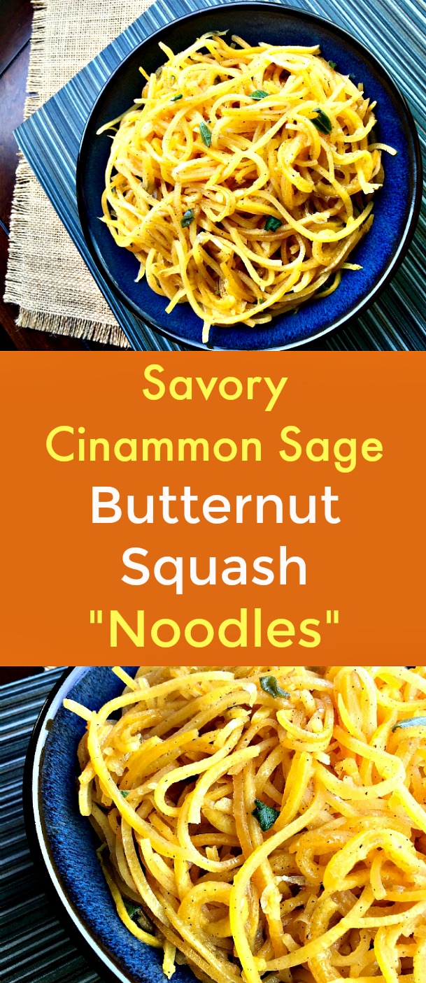 Savory Cinammon Sage Butternut Squash “Noodles” - Butternut squash is not only tasty but it also provides significant vitamins, minerals, fiber, and and disease-fighting antioxidants. These quick and easy, vegan spiralized butternut squash noodles are a delicious and satisfying spin on this versatile vegetable. #butternutsquash #squash #butternutsquashnoodles #squashnoodles #veganrecipe Savory Cinammon Sage Butternut Squash “Noodles” - Butternut squash is not only tasty but it also provides significant vitamins, minerals, fiber, and and disease-fighting antioxidants. These quick and easy, vegan spiralized butternut squash noodles are a delicious and satisfying spin on this versatile vegetable. #butternutsquash #squash #butternutsquashnoodles #squashnoodles #veganrecipe