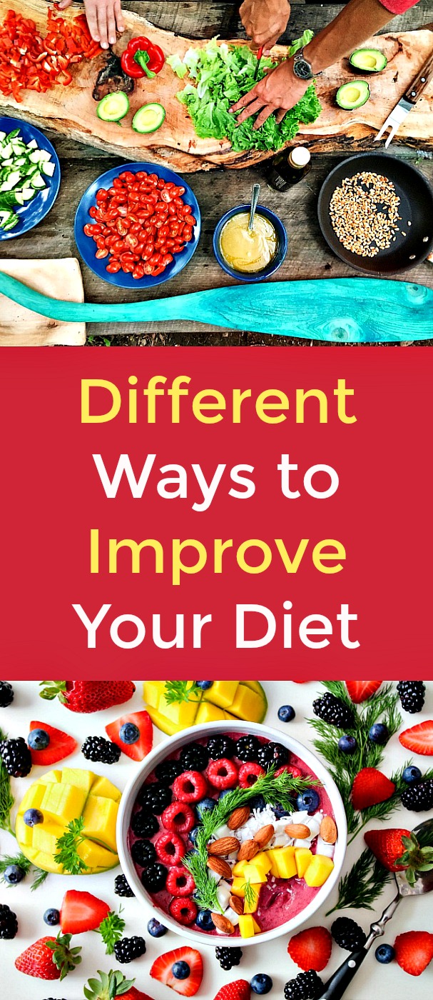 Different Ways to Improve Your Diet - Lack of proper nutrition can lead to life-threatening health conditions like heart disease or diabetes. With a few minor adjustments to your diet, you can ensure you’re eating healthier and giving your body the tools it needs to have a healthy, happy life. #diet #nutrition #healthyeating #eatinghealthy #healthylifestyle #improveyourdiet Different Ways to Improve Your Diet - Lack of proper nutrition can lead to life-threatening health conditions like heart disease or diabetes. With a few minor adjustments to your diet, you can ensure you’re eating healthier and giving your body the tools it needs to have a healthy, happy life. #diet #nutrition #healthyeating #eatinghealthy #healthylifestyle #improveyourdiet