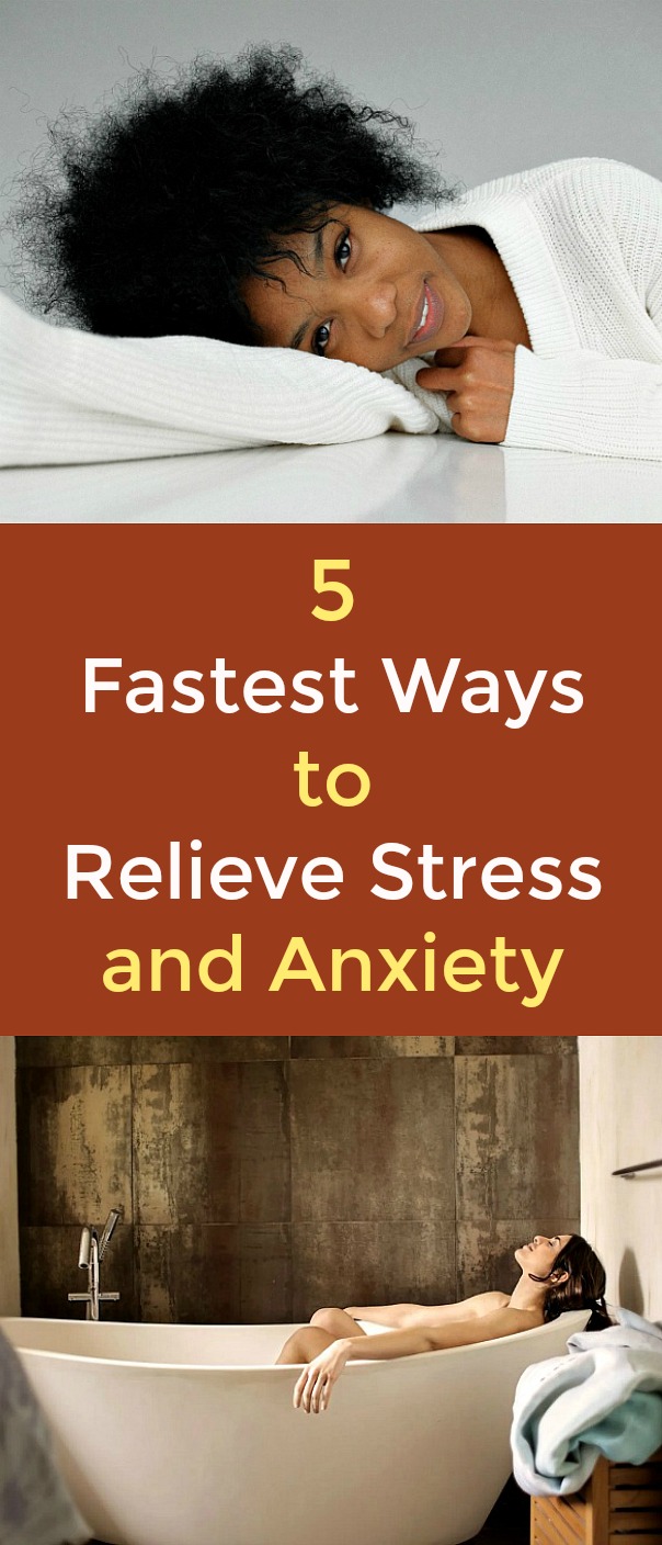 5 Fastest Ways to Relieve Stress and Anxiety If you’re under a lot of stress, there are some quick ways for you to relax. Exercise, CBD oil, a warm bath, massage and laughter are strategies that can help you relieve stress and anxiety quickly. #stress #stressrelief #anxiety #reducestress #exercise #CBD #massage 5 Fastest Ways to Relieve Stress and Anxiety If you’re under a lot of stress, there are some quick ways for you to relax. Exercise, CBD oil, a warm bath, massage and laughter are strategies that can help you relieve stress and anxiety quickly. #stress #stressrelief #anxiety #reducestress #exercise #CBD #massage